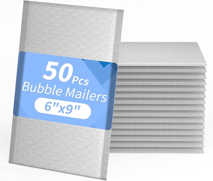 Bubble Mailers, 6x9 Waterproof Padded Envelopes by Jayard