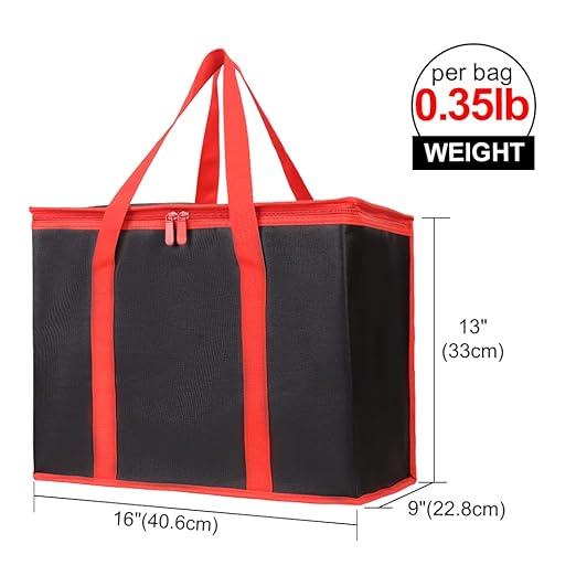 Bodaon 2-Pack Insulated Reusable Grocery Shopping Bags, X-Large Picnic Cooler - Image 2