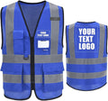 A-SAFETY High Visibility Reflective Safety Vest Customize Logo by A-SAFETY