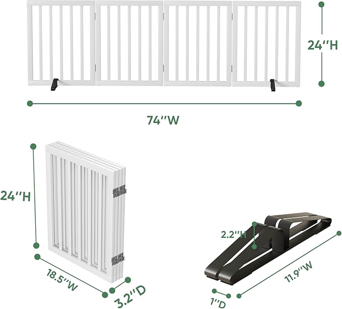 Freestanding Foldable Dog Gate - Image 2