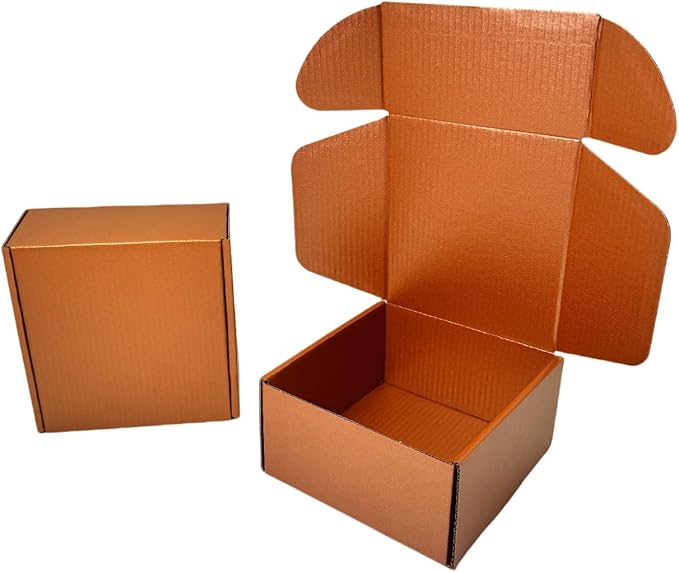 10 Pcs 9.8 x 9.8 x 4 inches Large Size Corrugated Cardboard Gift Boxes - Image 6