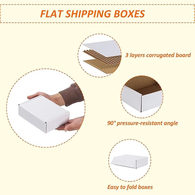 HORLIMER 7x5x2 Small Shipping Boxes Set of 50 - Image 3