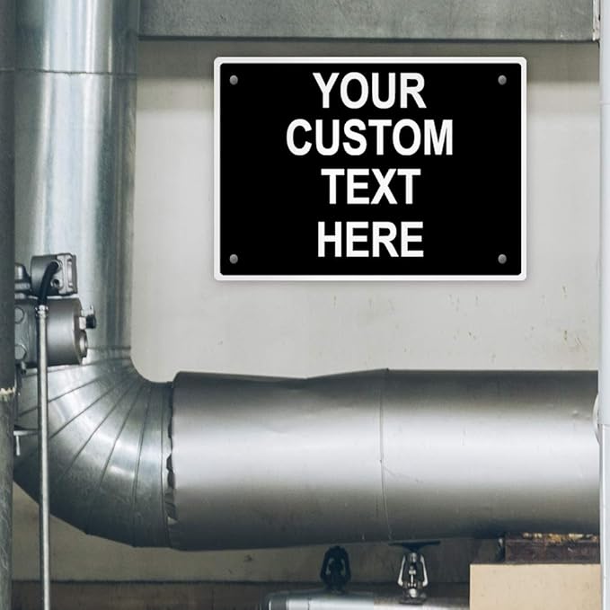 Aluminum Weatherproof Metal Sign Multiple Sizes Custom Personalized Text Here - Image 4