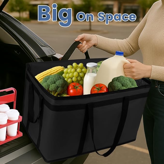 Cooler Insulated Food Delivery Bag & Drink Carrier - Image 4