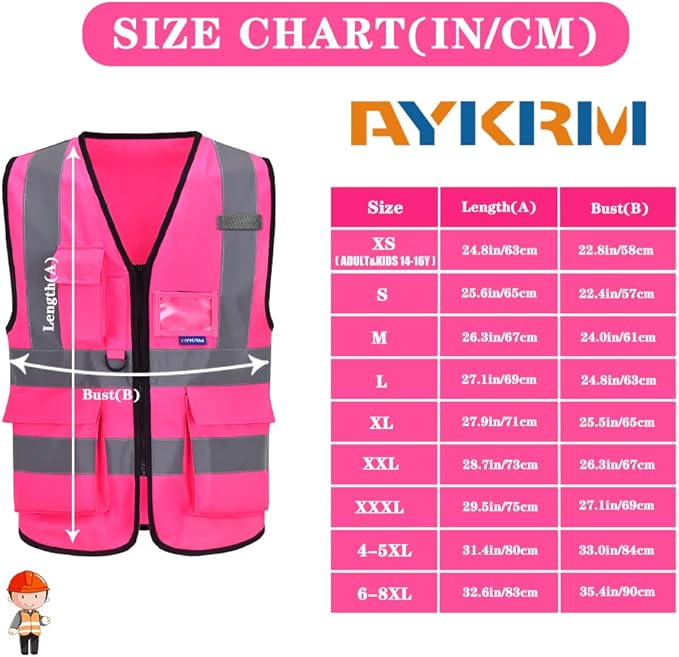 A-SAFETY High Visibility Reflective Safety Vest Customize Logo - Image 2