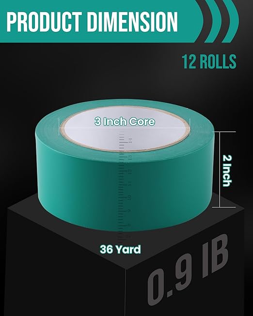 Lichamp Floor Marking Tape, Heavy Duty Safety Marking and Traffic Mark Tapes - Image 2