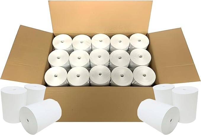 BAM POS 3 1/8" x 190' Thermal Receipt Paper Rolls by BAMPOS%C2%AE
