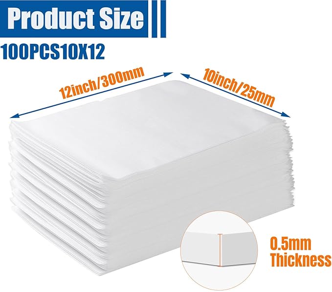 100 Pack Foam Pouches, Cushion Foam Wrap Pouches - Image 2