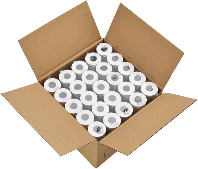 MFLABEL 50 Rolls 2 1/4" x 165' Thermal Paper Cash Register POS Receipt Paper by MFLABEL