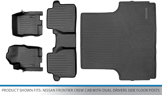 SMARTLINER Floor Mats 2 Rows and Truck Bed Liner Set - Image 5