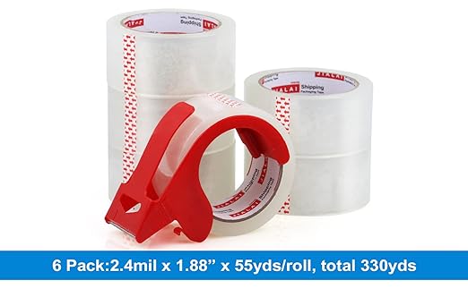Heavy Duty Transparent Packing Tape, 6 Rolls - Image 3