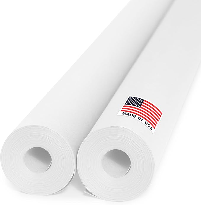 36" x 1200" White Kraft Paper Roll, 45 lbs Thickness, Made in USA Colored Craft by Paclord