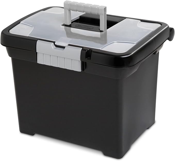 Sterilite Portable Lockable File Box Organizer - Image 3