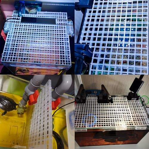 24 Pcs Aquarium Fish Tank Divider Plastic Egg Crate Filter Bottom - Image 6