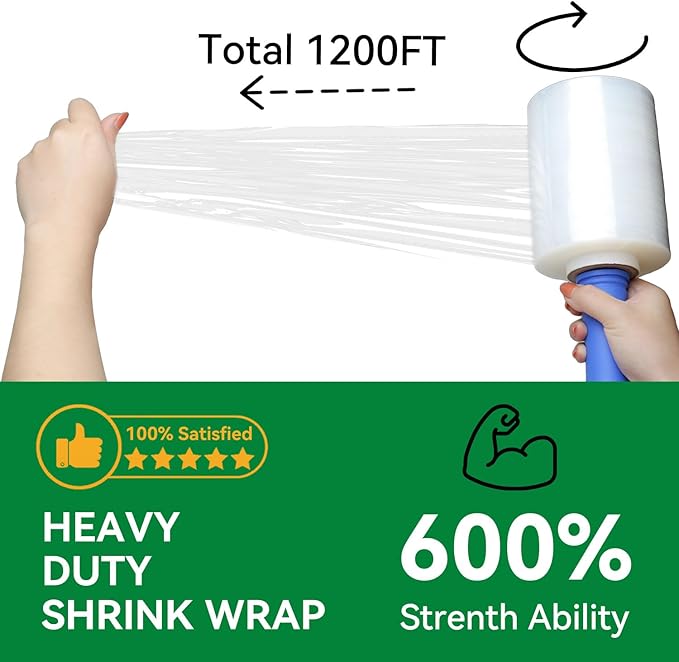 Stretch/Shrink Wrap Roll 5" x 1200' - Image 2