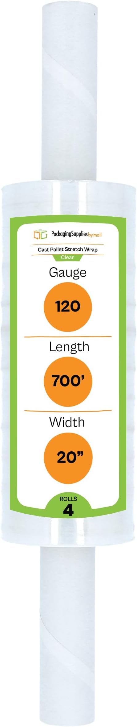 PSBM Stretch Wrap with Handles, 4 Pack, 20 Inch x 700 Feet, 120 Gauge - Image 3
