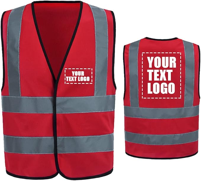 AYKRM 12 colour High visibility viz vest hi vis viz reflective work by AYKRM