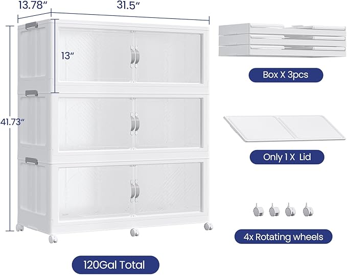 120GAL Plastic Storage Bins - Image 2