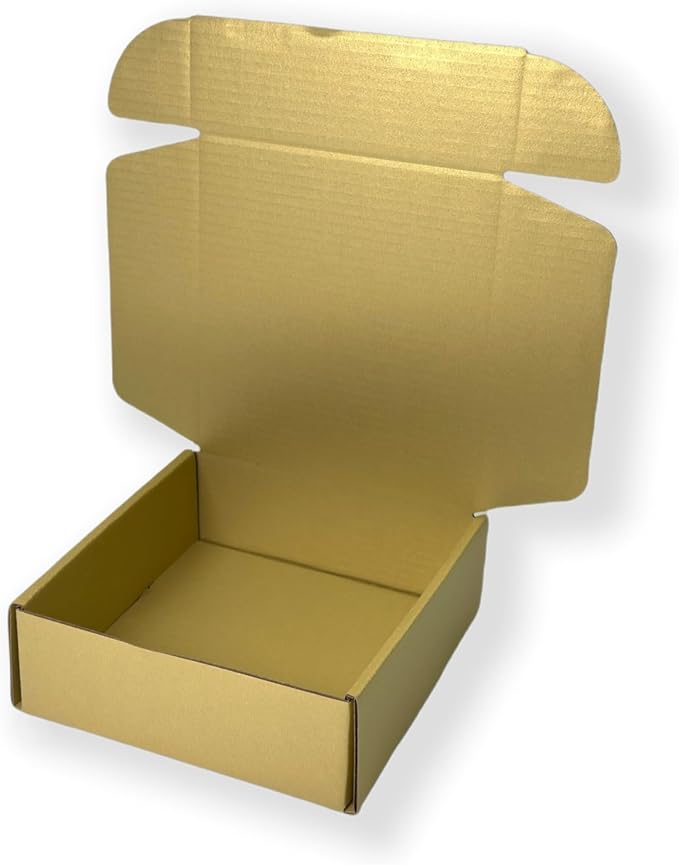 15 Pcs 4.7 x 4.7 x 1.6 Inches Mini Size Corrugated Cardboard Gift Boxes - Image 5