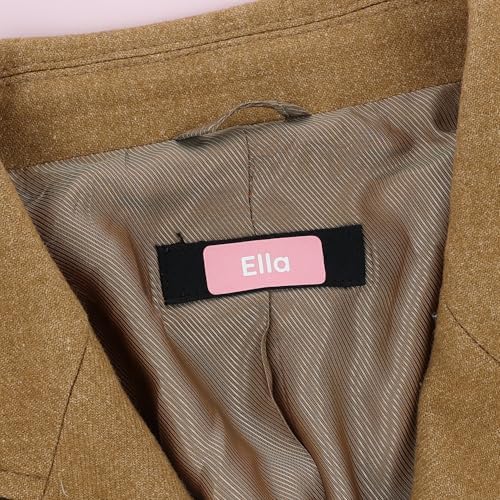 TeddyLabels - Clothing Labels for Nursing Home (120) – Self-Adhesive Name Tags for Clothes and Personal Items. Personalized Labels for Daycare, Nursing Homes, and Laundry Use - Pink - Image 3