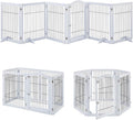 unipaws 144" Extra Wide Dog Gate and Pet Playpen, Free Standing Tall Dog Fence by unipaws