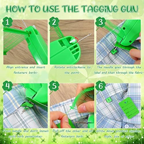 Chumia 3576 Pcs Chumia Stitch Gun for Clothes, Tagging Gun, Light Green - Image 6