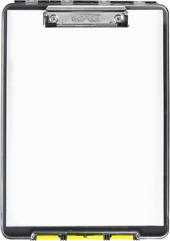 Dexas Clearview Clipcase Clipboard, 13.75 x 9.5 in, Stay Organized & Dry. Ideal by Dexas
