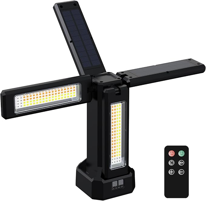 13200mAh Rechargeable Solar Work Light by Fromnowonlightupthisworld