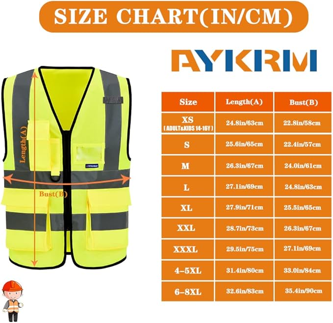 A-SAFETY High Visibility Reflective Safety Vest Customize Logo - Image 2