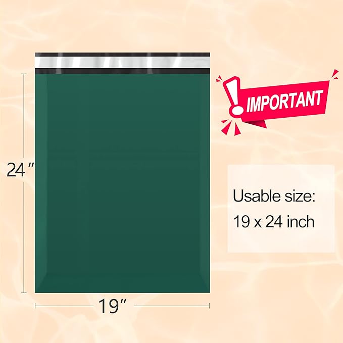 Famagic Poly Mailers 19x24 Inch 50pcs Shipping Bags Ultramarine Green Shipping - Image 2