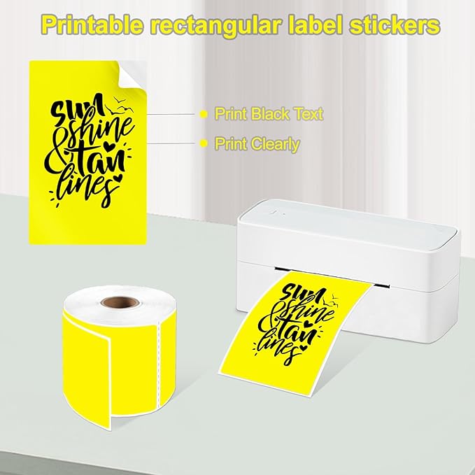 300per Roll 3 X 5 Inch Printable Rectangle Color Coding Labels, Adhesive Color - Image 3