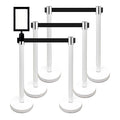 VIP Crowd Control Retractable Belt Stanchion Queue Safety Barrier Set by CrowdControlCenter