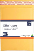 PackageZoom #0 6x10 Padded Envelopes Kraft Bubble Mailer Shipping Envelopes 250 by packagezoom