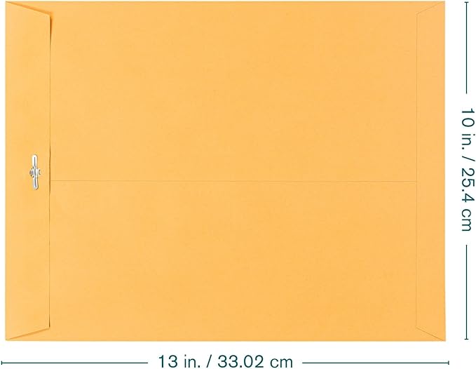 EnDoc Clasp Envelopes 10x13 Inch -15 Pack Brown Kraft Catalog Envelope - Image 2