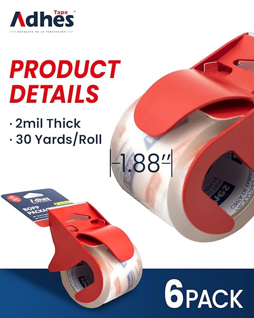 ADHES No Noise Clear Packing Tape - Image 5