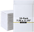 10-Pack 7.25x11.25" White Poly Bubble Mailers, Padded Shipping #1 Envelopes by Unknown