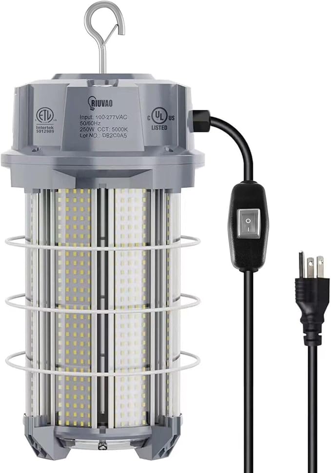 250W LED Temporary Work Light 37, 500 Lumen Construction Lights 5000K LED Work by LightupEveryCorner