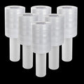 6 Pack Stretch Wrap Film with Handle, 80 Gauge Thick Industrial Strength Hand by HNBun