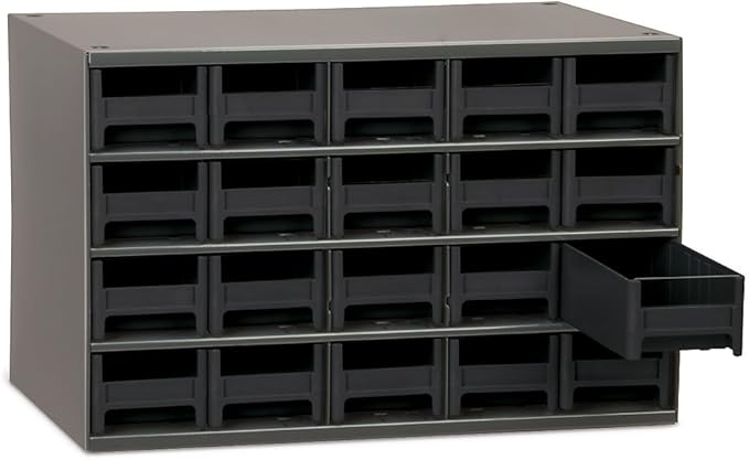 Akro-Mils Steel Garage Storage Cabinet, Small Parts Organizer Metal Cabinet by Akro-Mils