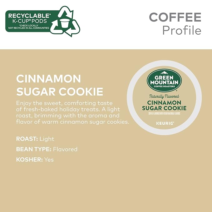 Green Mountain Coffee Roasters light roast Pod Cinnamon Sugar Cookie Coffee - Image 3