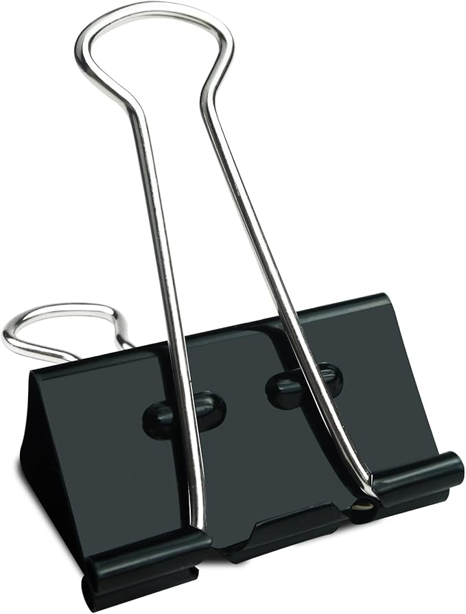 48Pcs Binder Clips, Upgrade Large Binder Clips Heavy Duty Paper Clamps by Mkyuroa