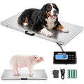 VEVOR 1100Lbs x 0.2Lbs Digital Livestock Scale Large Pet Vet Scale Stainless by VEVOR
