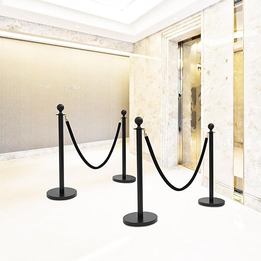 Crowd Control Stanchion Set, 4 Packs Stanchion Set - Image 7