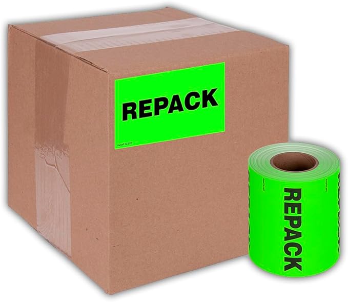 Kenco 3" X 5" Repack Fluorescent Shipping Label Stickers - Image 5