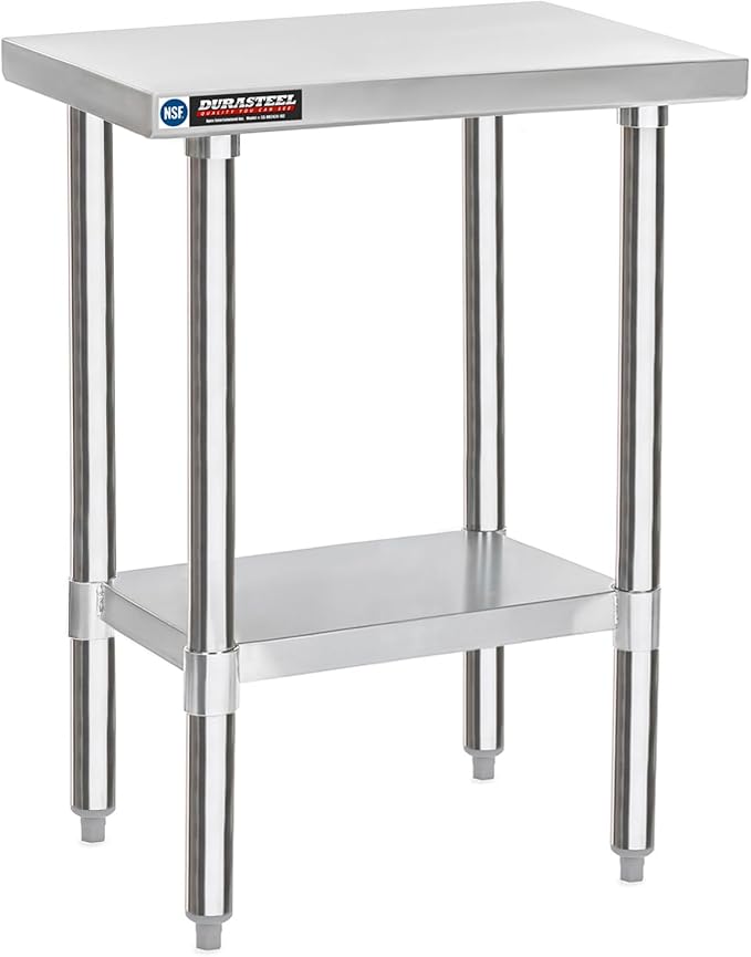 DuraSteel 24x18 Small Stainless Steel Table by DuraSteel