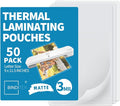 Binditek Matte Laminating Sheets, 3 Mil 50 Pack, 9 x 11.5 Inches Matte Thermal by Binditek