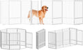 Full Metal Freestanding Dog Gate by SNUOWU