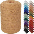 NOANTA Light Tan Macrame Cord 3mm x 328yards, Cotton Rope Macrame Yarn by NOANTA