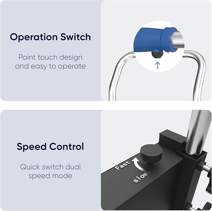 550lbs Heavy Duty Stair Climbing Hand Trucks Electric Dolly - Image 3