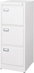 3 Drawer File Cabinet with Lock Metal Vertical File Storage Cabinet Office Home by BYNSOE